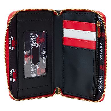 Loungefly Chicago Bulls Patches Zip-Around Wallet
