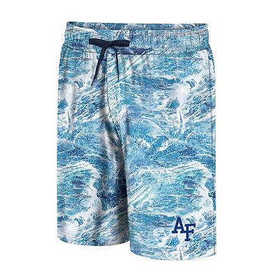 Men's Colosseum Blue Air Force Falcons Realtree Aspect Ohana Swim Shorts