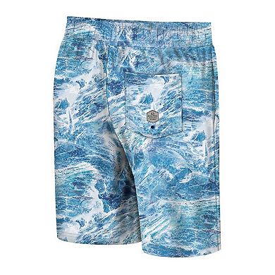 Men's Colosseum Blue Air Force Falcons Realtree Aspect Ohana Swim Shorts