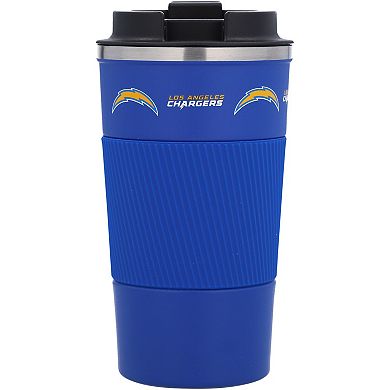 Los Angeles Chargers 18oz Coffee Tumbler with Silicone Grip