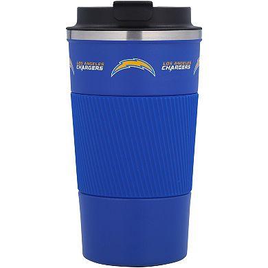 Los Angeles Chargers 18oz Coffee Tumbler with Silicone Grip