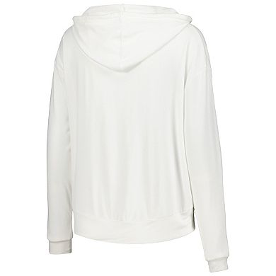 Women's Concepts Sport White Washington Capitals Accord Hacci Long Sleeve Hoodie T-Shirt