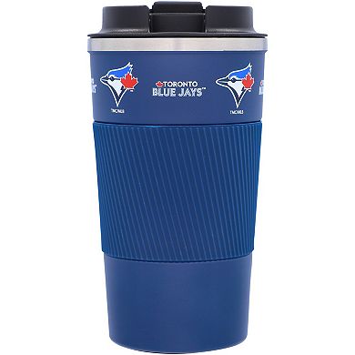 Toronto Blue Jays 18oz Coffee Tumbler with Silicone Grip