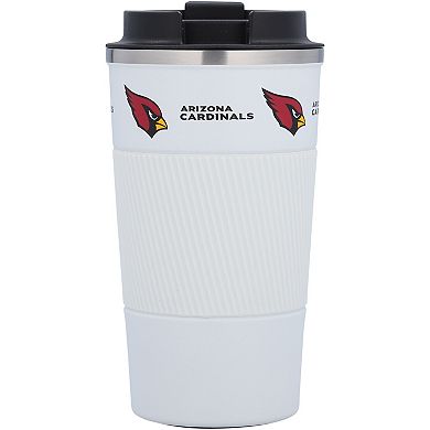 Arizona Cardinals 18oz Coffee Tumbler with Silicone Grip