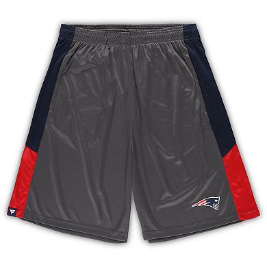 Men's Fanatics Branded Gray New England Patriots Big & Tall Team Shorts