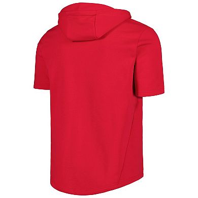 Men's Levelwear Red St. Louis Cardinals Recruit Full-Zip Short Sleeve Hoodie