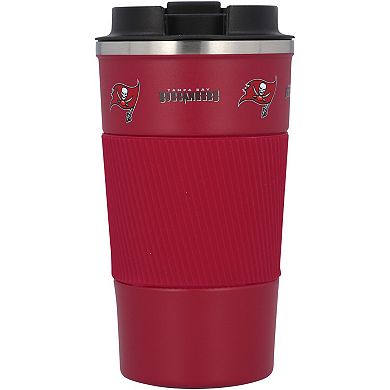 Tampa Bay Buccaneers 18oz Coffee Tumbler with Silicone Grip