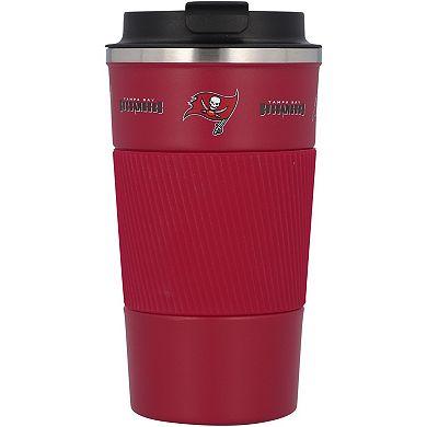 Tampa Bay Buccaneers 18oz Coffee Tumbler with Silicone Grip