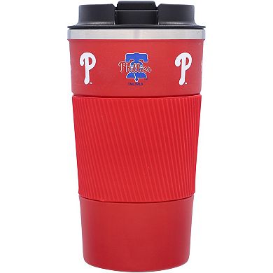 Philadelphia Phillies 18oz Coffee Tumbler with Silicone Grip