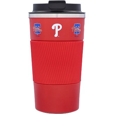 Philadelphia Phillies 18oz Coffee Tumbler with Silicone Grip