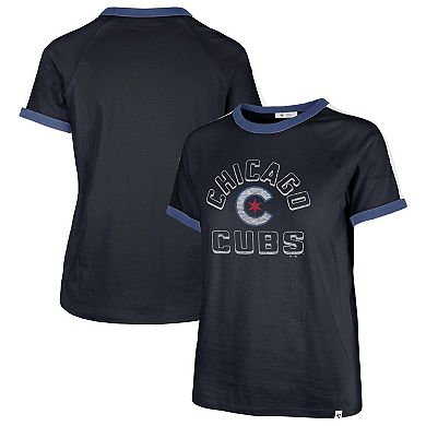 Women's '47  Navy Chicago Cubs City Connect Sweet Heat Peyton T-Shirt