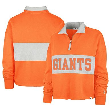 Women's '47 Orange San Francisco Giants City Connect Bae Remi Quarter-Zip Jacket