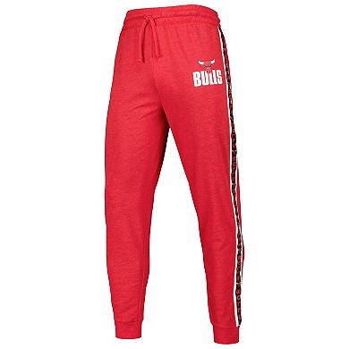 Men's Concepts Sport Red Chicago Bulls Team Stripe Jogger Pants