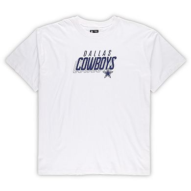 Men's Concepts Sport White/Charcoal Dallas Cowboys Big & Tall T-Shirt and Shorts Set