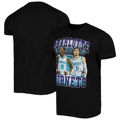 Unisex Stadium Essentials LaMelo Ball & Terry Rozier Black Charlotte Hornets Player Duo T-Shirt