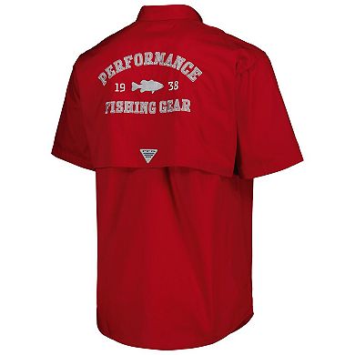 Men's Columbia Crimson Alabama Crimson Tide Bonehead Button-Up Shirt