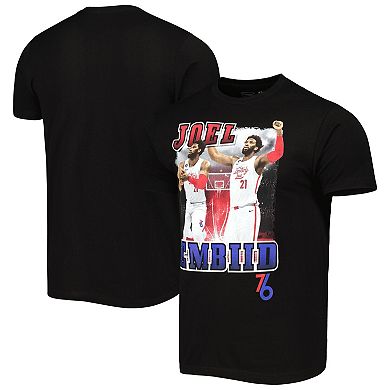 Unisex Stadium Essentials Joel Embiid Black Philadelphia 76ers City Edition Double Double Player T-Shirt