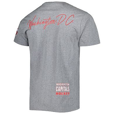 Men's Mitchell & Ness Heather Gray Washington Capitals City Collection T-Shirt