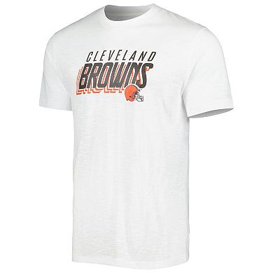 Men's Concepts Sport Charcoal/White Cleveland Browns Downfield T-Shirt & Shorts Sleep Set