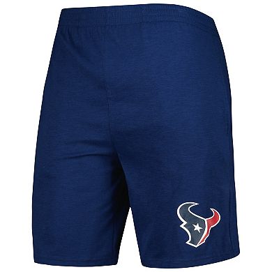 Men's Concepts Sport Navy/White Houston Texans Downfield T-Shirt & Shorts Sleep Set