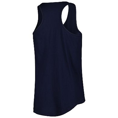 Women's Navy New York Yankees Plus Size Scoop Neck Racerback Tank Top