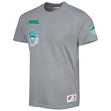 Men's Mitchell & Ness Gray Seattle Sounders FC City Tee