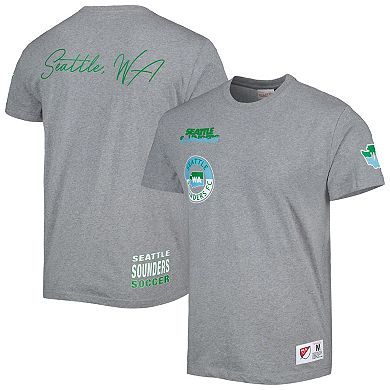 Men's Mitchell & Ness Gray Seattle Sounders FC City Tee