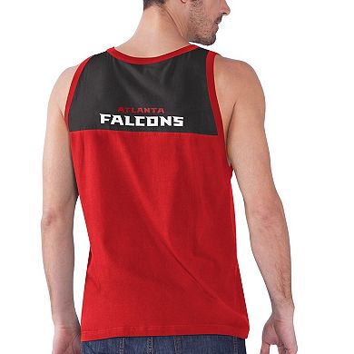 Men's Starter Red/Black Atlanta Falcons Logo Touchdown Fashion Tank Top