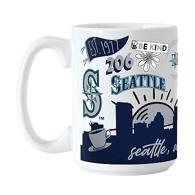 Seattle Mariners 15oz. Native Ceramic Mug
