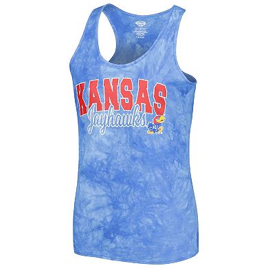 Women's Concepts Sport Royal Kansas Jayhawks Billboard Tie-Dye Tank Top and Shorts Sleep Set