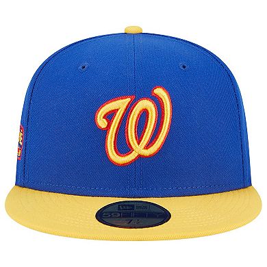 Men's New Era  Royal/Yellow Washington Nationals Empire 59FIFTY Fitted Hat