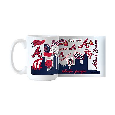 Atlanta Braves 15oz. Native Ceramic Mug