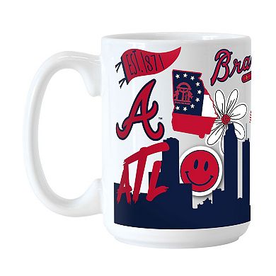 Atlanta Braves 15oz. Native Ceramic Mug