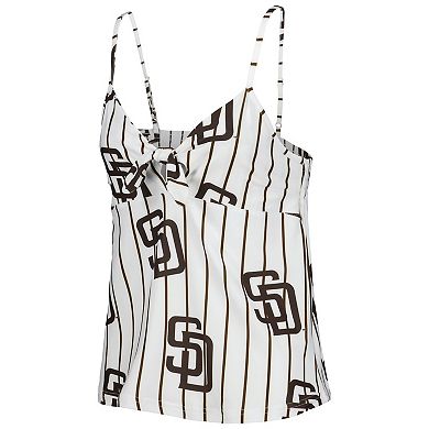 Women's Concepts Sport White San Diego Padres Reel Allover Print Tank Top & Shorts Sleep Set