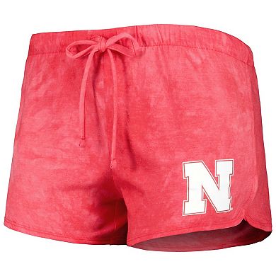 Women's Concepts Sport Scarlet Nebraska Huskers Billboard Tie-Dye Tank Top and Shorts Sleep Set