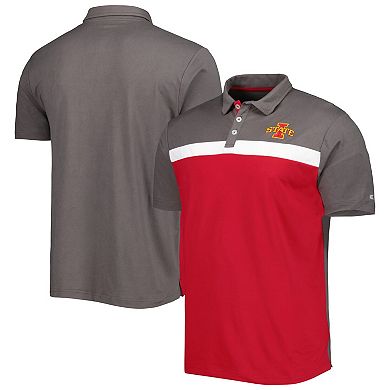 Men's Colosseum Charcoal Iowa State Cyclones Two Yutes Polo