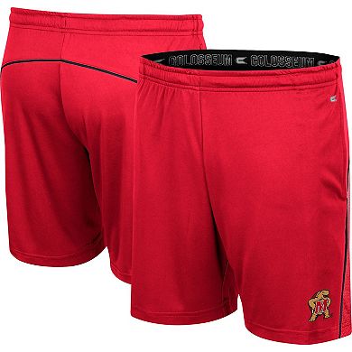 Men's Colosseum Red Maryland Terrapins Laws of Physics Shorts