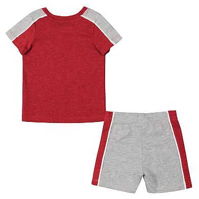 Infant Colosseum Crimson/Heather Gray Alabama Crimson Tide Norman T-Shirt & Shorts Set