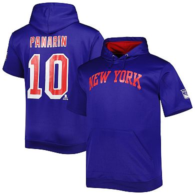 Men's Fanatics Branded Artemi Panarin Blue New York Rangers Big & Tall Name & Number Pullover Hoodie