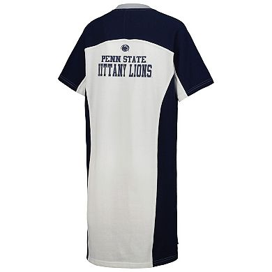 Women's G-III 4Her by Carl Banks White Penn State Nittany Lions Home Run T-Shirt Dress