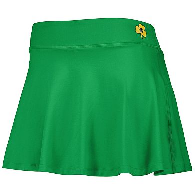 Women's ZooZatz Green Notre Dame Fighting Irish Flowy Skort