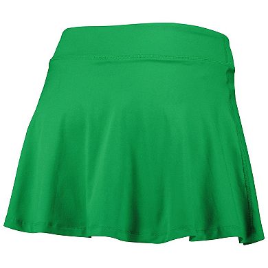 Women's ZooZatz Green Notre Dame Fighting Irish Flowy Skort