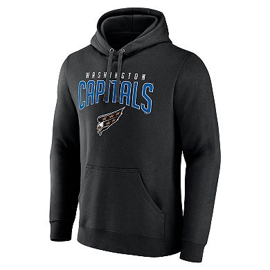 Men's Fanatics Branded Black Washington Capitals Special Edition 2.0 Big & Tall Wordmark Pullover Hoodie