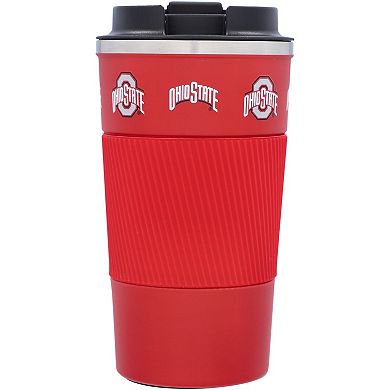 Ohio State Buckeyes 18oz Coffee Tumbler with Silicone Grip