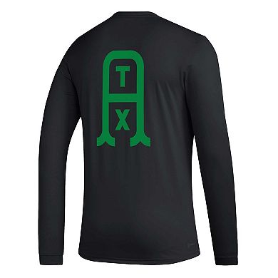 Men's adidas Black Austin FC Jersey Hook AEROREADY Long Sleeve T-Shirt