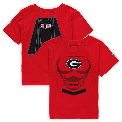 Toddler Champion Red Georgia Bulldogs Super Hero T-Shirt