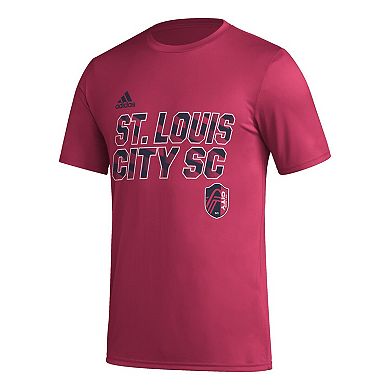 Men's adidas Red St. Louis City SC Team Jersey Hook AEROREADY T-Shirt