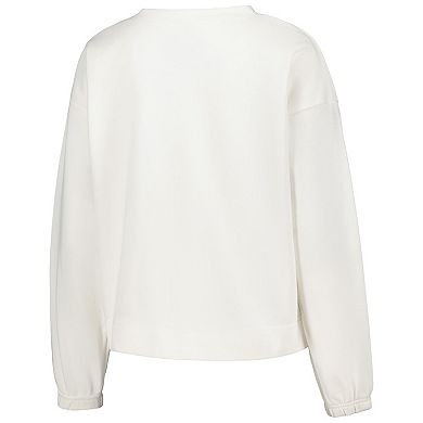Women's Concepts Sport  White Atlanta United FC Sunray Notch Neck Long Sleeve T-Shirt