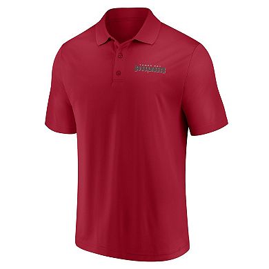 Men's Fanatics Branded Red/White Tampa Bay Buccaneers Solid Two-Pack Polo Set