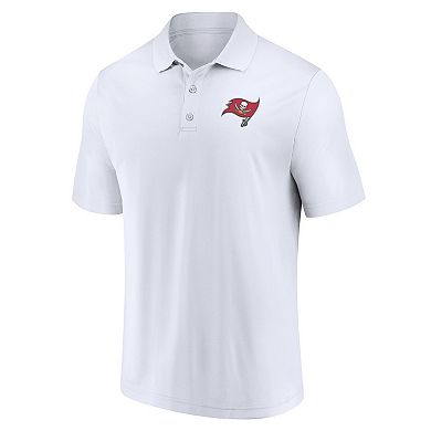 Men's Fanatics Branded Red/White Tampa Bay Buccaneers Solid Two-Pack Polo Set